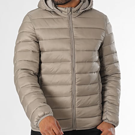 Kymaxx - Chaqueta beige con capucha