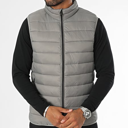 Kymaxx - Cappotto senza maniche grigio