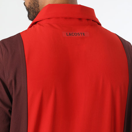 Ensemble De Survetement Regular Fit Logo Crocodile Rouge Bordeaux