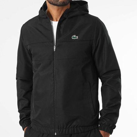 Lacoste - Ensemble De Survetement Regular Fit Logo Crocodile Noir