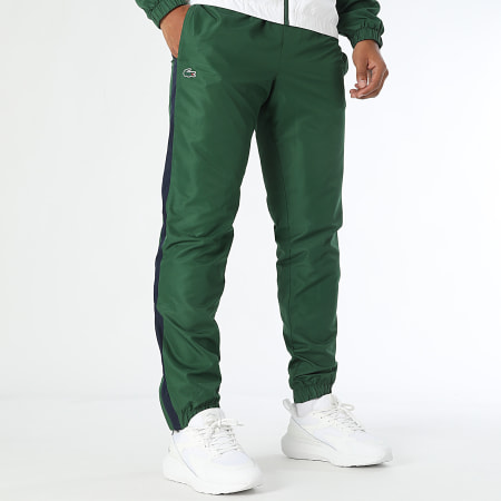 Lacoste - Ensemble De Survetement Logo Crocodile Blanc Vert