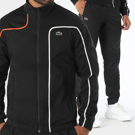 Lacoste - Ensemble De Survetement Regular Fit Logo Crocodile Noir