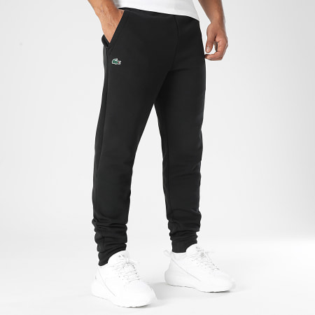 Black lacoste joggers online