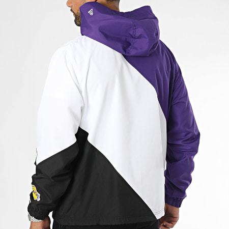 New Era - Veste Zippée NBA Los Angeles Lakers 60571294 Jaune Blanc Violet