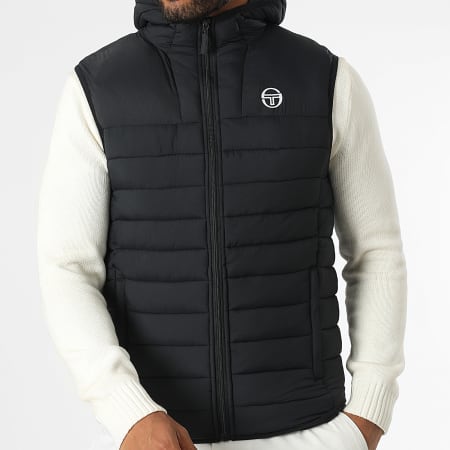 Sergio Tacchini Doudoune Capuche Sans Manches Vessen 41092 Noir LaBoutiqueOfficielle