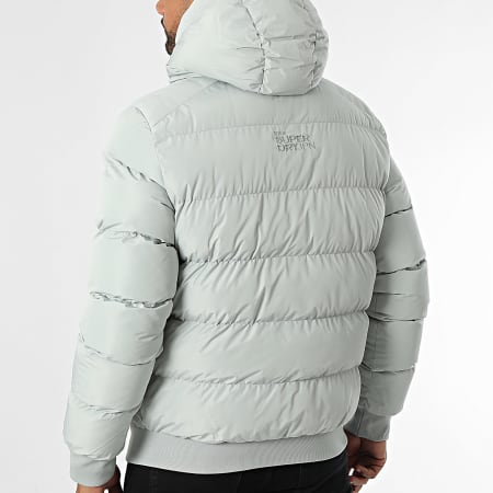 Superdry - Deportes Puffer Bomber con capucha Doudoune M5011904A Gris claro