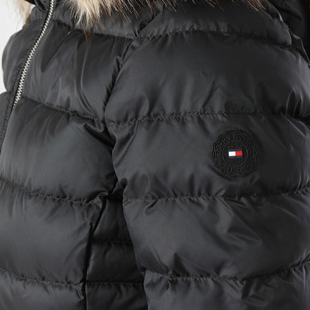 Tommy Jeans - Tyra 2742 Women's Fur Hooded Comforter Negro