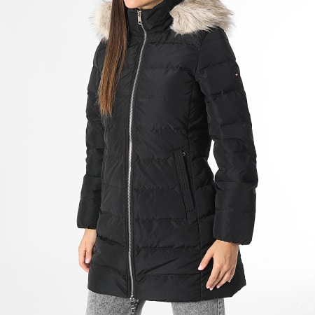 Tommy Hilfiger - Doudoune Capuche Fourrure Femme Heritage Down Tyra 3234 Noir