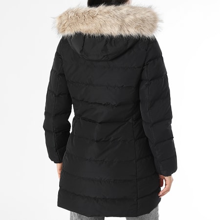 Tommy Hilfiger - Doudoune Capuche Fourrure Femme Heritage Down Tyra 3234 Noir