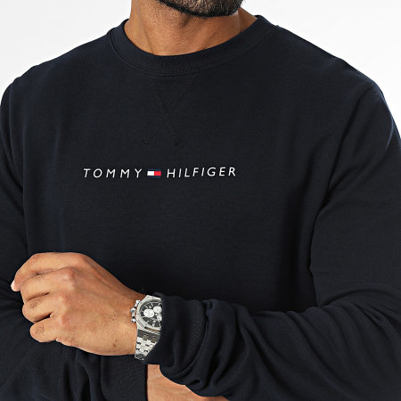 Tommy Hilfiger - Tommy Logo 3346 Sweatshirt met ronde hals Navy