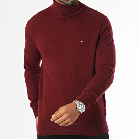 Tommy Hilfiger - Pull Col Roulé Pima Cotton Cashmere 8048 Bordeaux