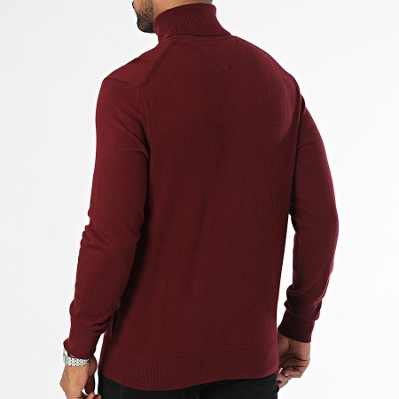 Tommy Hilfiger - Maglione a collo alto Pima Cotton Cashmere 8048 Bordeaux