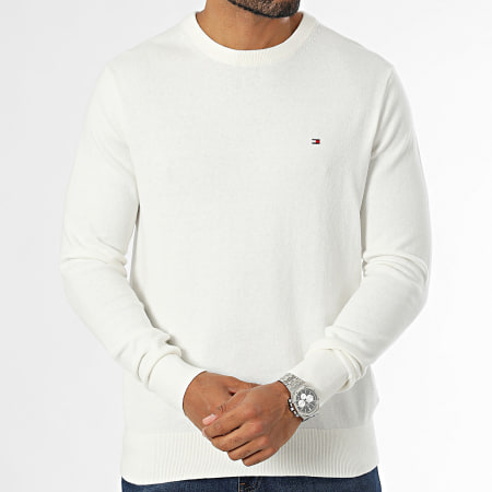 Tommy Hilfiger - Jersey Pima Organic Cotton Cashmere 8046 Blanco