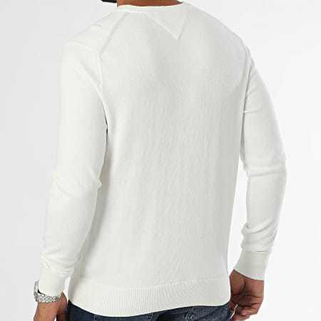 Tommy Hilfiger - Maglione Pima Cotone Organico Cashmere 8046 Bianco