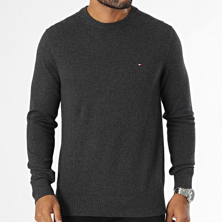 Tommy Hilfiger - Pima Organic Cotton Cashmere 8046 Trui Heather Grey