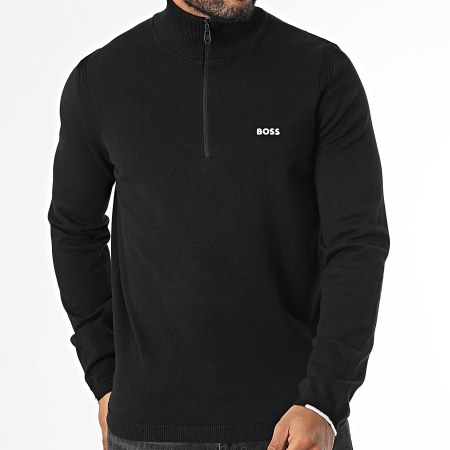 BOSS - Ever X Zip Neck Sweater 50498518 Black - Ryses