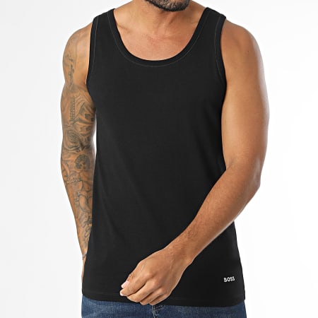BOSS - Lote de 3 camisetas sin mangas 50517863 Beige Negro Verde oscuro