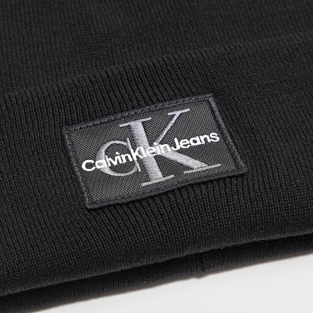 Calvin Klein - Mono Logo Path Beanie Warm 2455 Nero