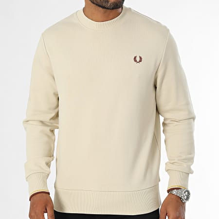 Fred Perry - Sudadera cuello redondo M7535 Beige