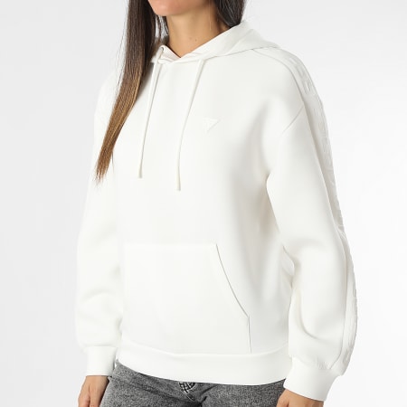 Guess - Sweat Capuche Femme V2YQ18-K7UW2 Blanc