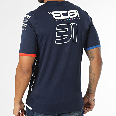 Kappa - Tee Shirt Kombat 2024 Ocon Alpine F1 381Z62W Bleu Marine