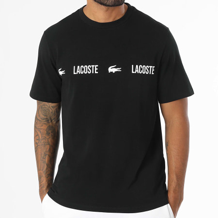 Lacoste - Tee Shirt Logo Crocodile Noir