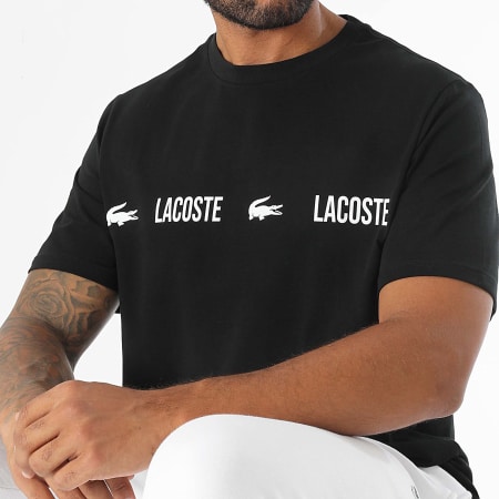 Lacoste - Tee Shirt Logo Crocodile Noir