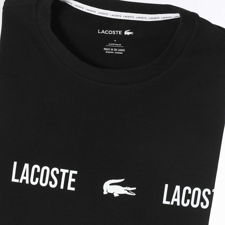 Lacoste - Tee Shirt Logo Crocodile Noir