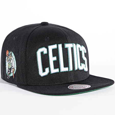 Mitchell and Ness - Boston Celtics Triple Play Snapback Cap HS8576 Zwart