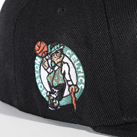 Mitchell and Ness - Boston Celtics Triple Play Snapback Cap HS8576 Zwart