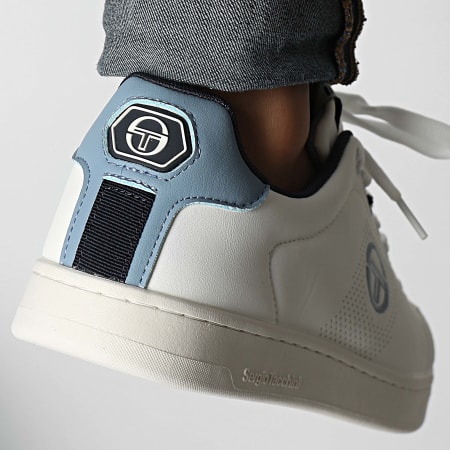 Sergio Tacchini - Baskets Gran Torino Refresh STM427225 Blanco Azul Jeans Azul Marino