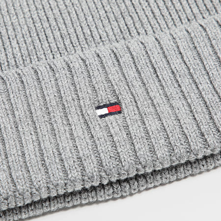 Tommy Hilfiger - Bonnet Flag Pima Cotton Beanie 2796 Gris