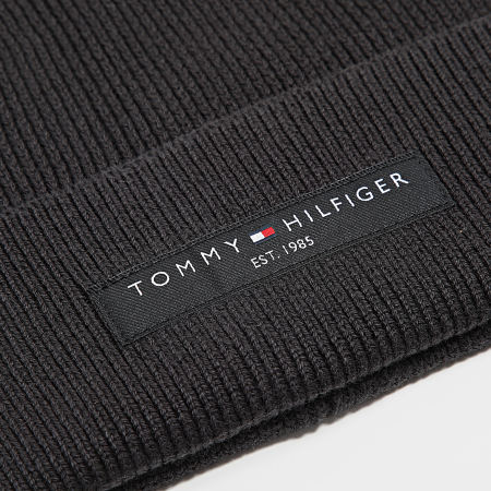 Tommy Hilfiger - Bonnet Foundation Cotton Beanie 2797 Noir