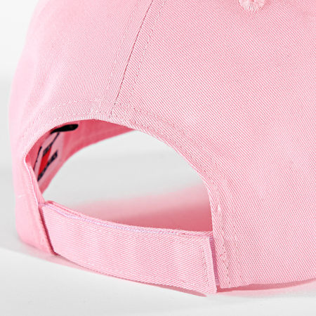 Tommy Jeans - Gorra de mujer Linear Logo 8 Panel 6868 Rosa