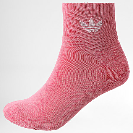 Adidas Originals Lot De 6 Paires De Chaussettes IJ5628 Beige Rose Bleu Clair Violet Vert Jaune LaBoutiqueOfficielle