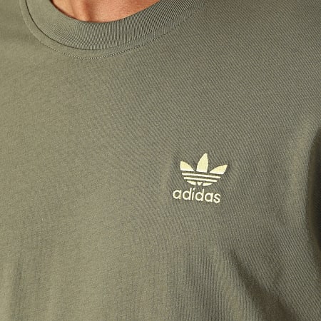 Adidas Originals - Tee Shirt Essential IZ2105 Vert Kaki Doré
