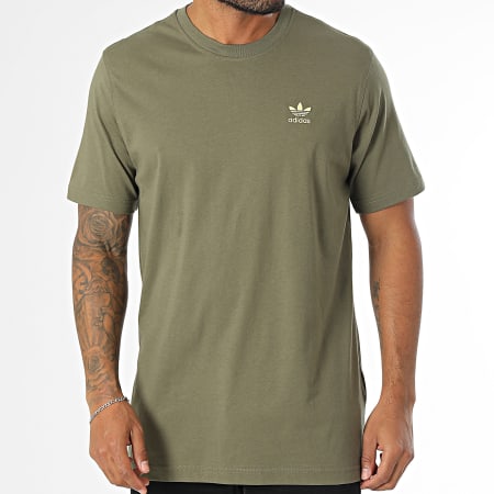 Adidas Originals - Tee Shirt Essential IZ2105 Vert Kaki Doré