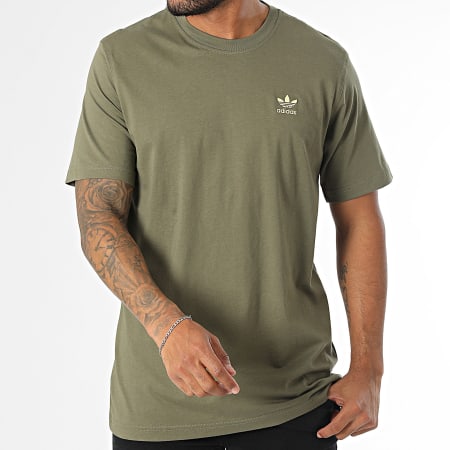 Adidas Originals - Tee Shirt Essential IZ2105 Vert Kaki Doré