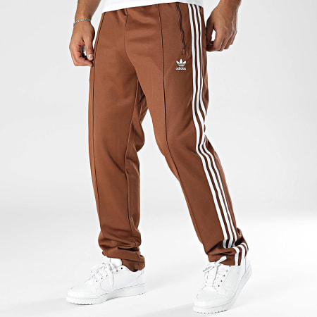 Pantalon Jogging A Bandes Beckenbauer IY9877 Marron