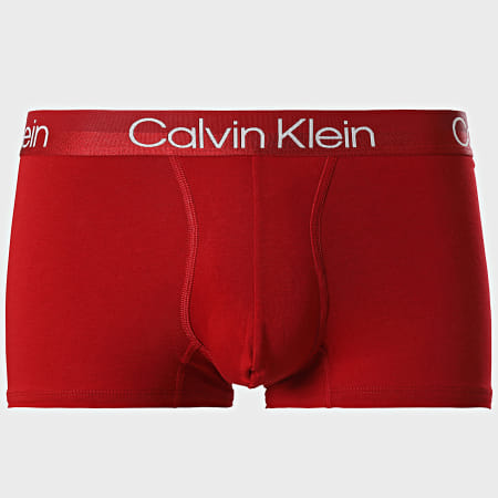 Calvin Klein - Set di 3 boxer NB2970A Blu Navy Bordeaux Taupe