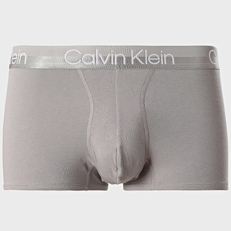 Calvin Klein - Set di 3 boxer NB2970A Blu Navy Bordeaux Taupe