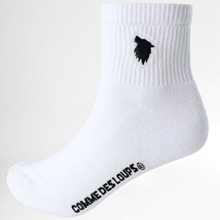 Comme Des Loups - Set van 3 paar sokken ECUX3W Wit