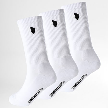 Comme Des Loups - Lot De 3 Paires De Chaussettes ECUX3W Blanc