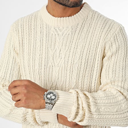 Jack And Jones - Jersey Diogo Cable Beige