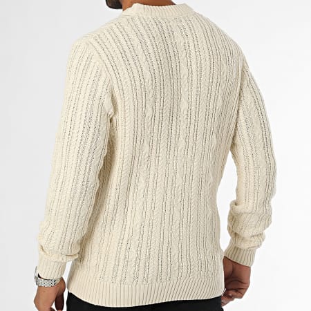 Jack And Jones - Jersey Diogo Cable Beige