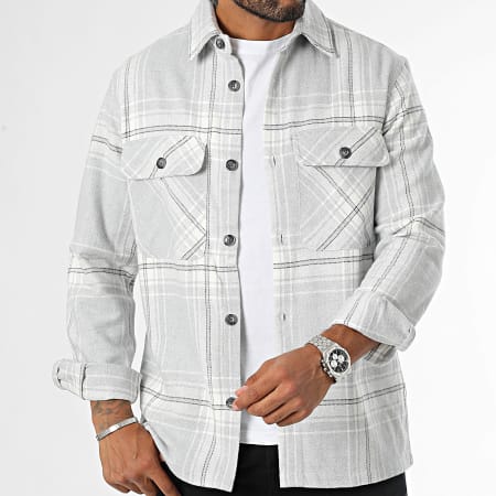 Jack And Jones - Camicia a quadri grigio chiaro