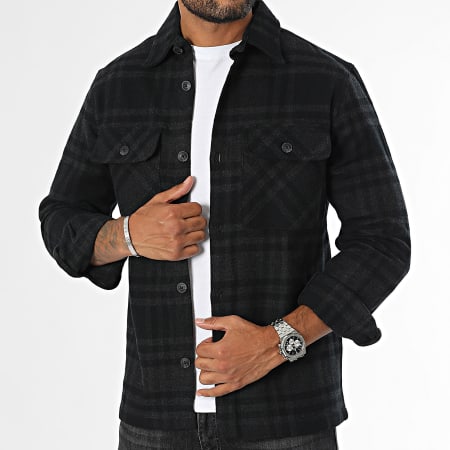 Jack And Jones - Camicia a quadri nera