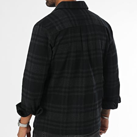 Jack And Jones - Raymond Camisa de cuadros negra