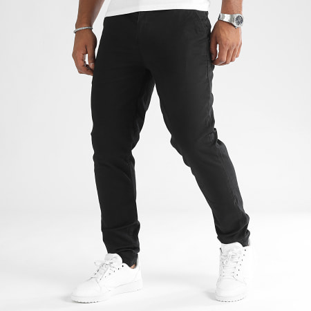 LBO - Lote de 2 pantalones chinos 0524 0526 Negro Beige claro