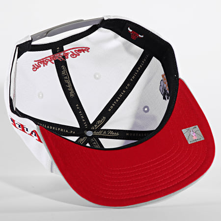 Mitchell and Ness - Core VII Chicago Bulls NBA Snapback Cap HS6750 Blanco Gris